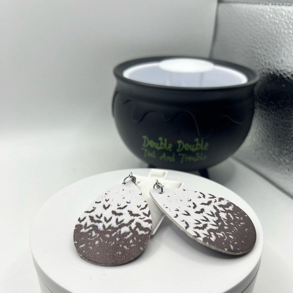 Retro Goth Style Foam Halloween Earrings‎ NEW